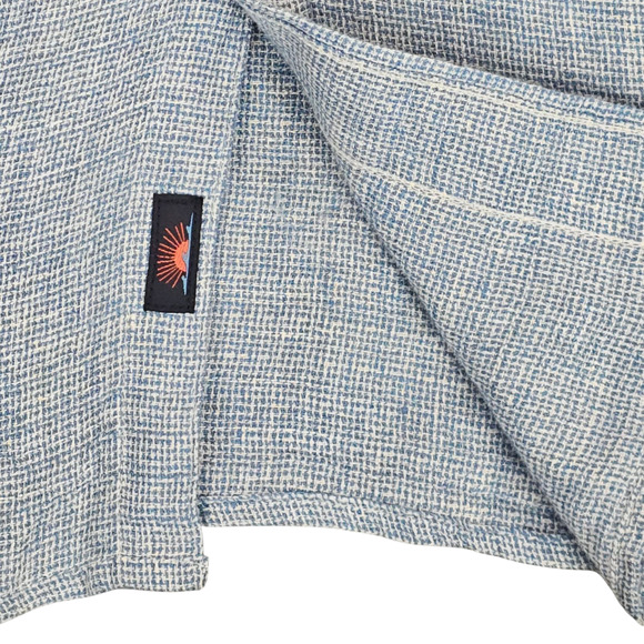 NWT Faherty Shirt Mens XXL Blue Linen Palma Short Sleeve Coastal Casual Nautical - Picture 7 of 11